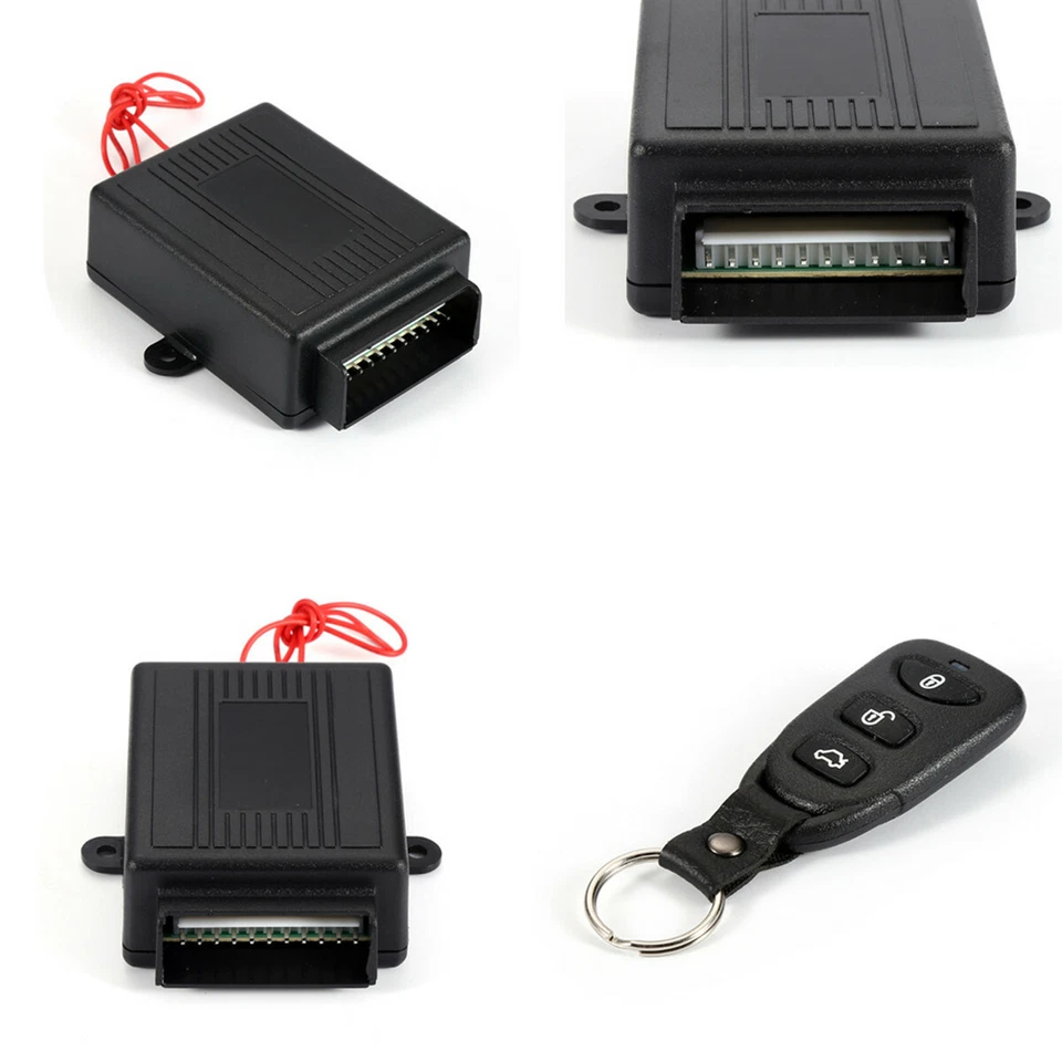 Car Accessory Remote Central Locking Kit Keyless Entry System +2 Remotes Fobs - Image 3 of 4