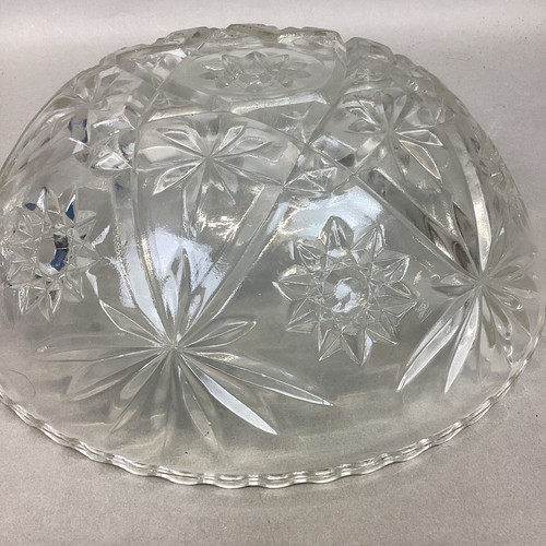 Set Of 2 Vintage Anchor Hocking Star Of David Glass Salad Fruit Bowl - Picture 12 of 19
