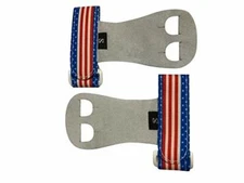 PUSH Athletic Gymnastics Youth Hand Grips (Pink Stars with White Band, Medium)