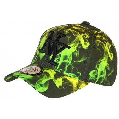 Casquette Baseball Streetwear Smoky NY - Verte Et Noire - Taille Enfant 7 à 11 Ans (neuf Avec étiquettes)