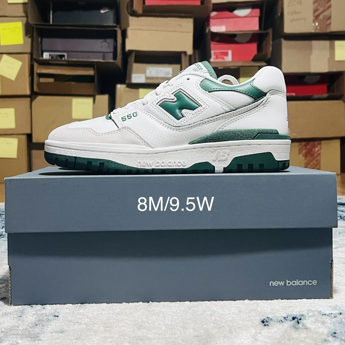 New balance top white and green