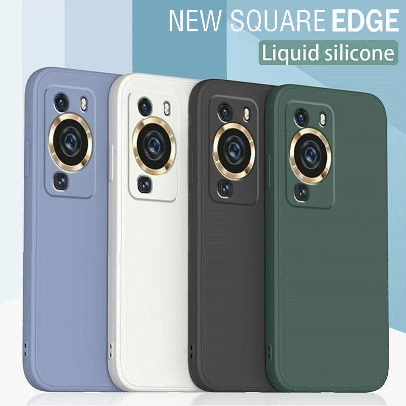 Funda delgada a prueba de golpes de silicona líquida para Huawei Mate60 Pro P60 P50 Lite Foto 4 de 4