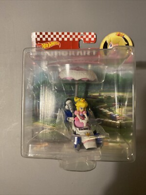 NEW! Hot Wheels Mario Kart PRINCESS PEACH B-Dasher with Peach Parasol 2021