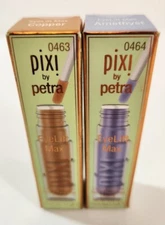 NEW SEALED 2 Pixi By Petra Eye Lift Max Liquid Shadow Amethyst & Copper 0.12Oz
