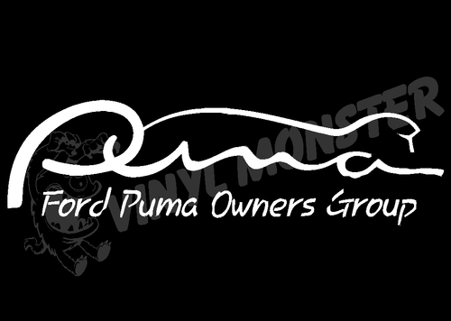 Pegatina gráfica de vinilo del grupo de dueños Ford Puma - | eBay