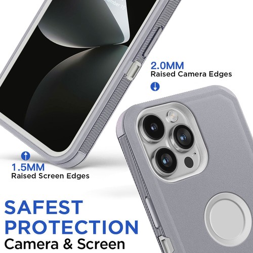 For iPhone 15 Pro Max 14 13 12 11 XR 7 8 16 SE Case Heavy Duty Shockproof Cover - Picture 43 of 87