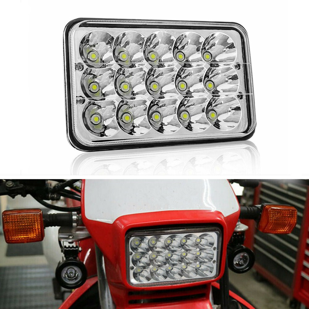 4X6" Motorcycle LED Headlight Lamp Hi/Low for Honda XR250 XR250L XR650L