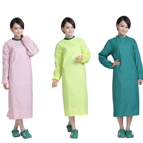 Long Medical Doctor Nurse Surgeon Isolation Coat Unisex Surgical Gown Reusable - Picture 5 of 14
