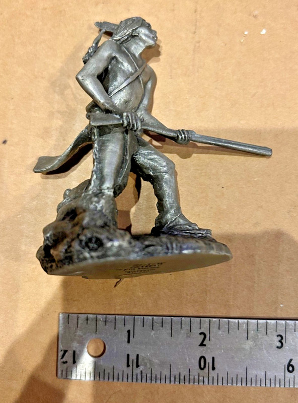 1992 Franklin Mint Jim Ponter Fine Pewter Black Hawk