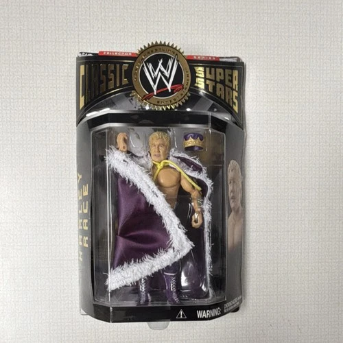 WWE Classic Superstars Harley Race Collector Figure Cape Crown Purple Gold