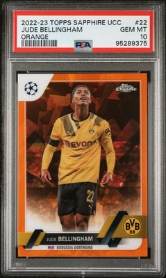 2022-23 ORANGE #22 JUDE BELLINGHAM 16/50 PSA 10
