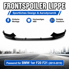 F�r BMW 1er F20 F21 ab 2015 Spoilerlippe Anbauteil M Tuning Klavierschwarz