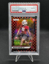 2024 Panini Prizm Red And Black Checker SSP Marvin Harrison Jr PSA 10! POP 11
