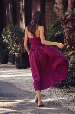 Onda Drop-Waist Tube Midi Dress | eBay