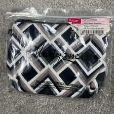 Thirty One Mini Zipper Pouch Deco Diamond Cosmetic Bag - AD33