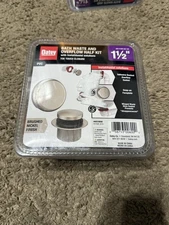 Oatey HDC9898 Toe Touch Bath Drain Overflow Kit Closure 1-1/2” Brushed Nickel