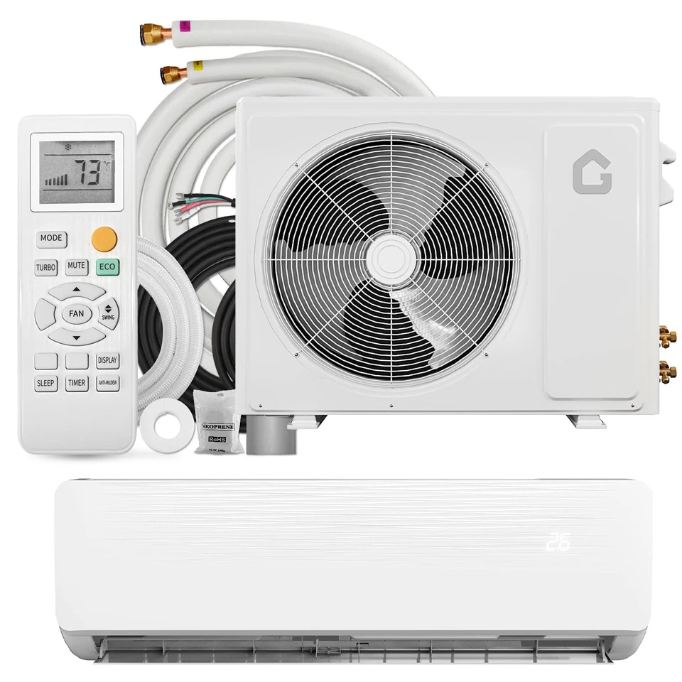 12000BTU Mini Split Air Conditioner AC Unit and Heat Pump System Up to 750 Sq.Ft - Image 2 of 4