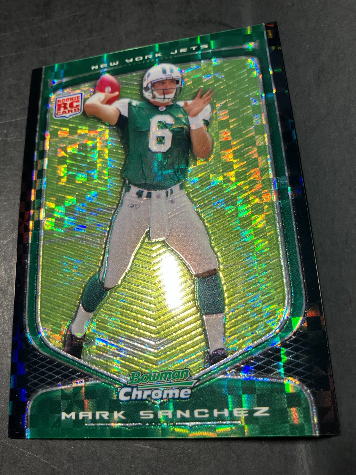2009 Bowman Chrome  Refractor Xfractor /250 Mark Sanchez #115 New York Jets
