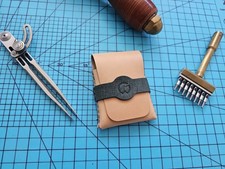 Handmade Leather Wallet, Full Grain Leather, Front Pocket Wallet, Made In USA