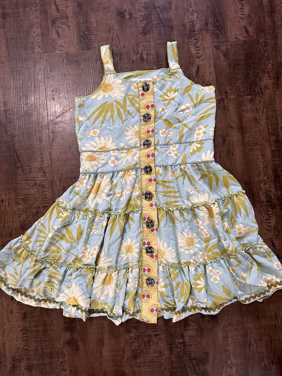 matilda jane sun flare dress Matilda Jane Sun Flare Yellow Polka Dot Lap Dress Summer Spring Size 2 NWOT