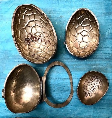 EASTER EGG Chocolate Vintage Industrial Half Molds