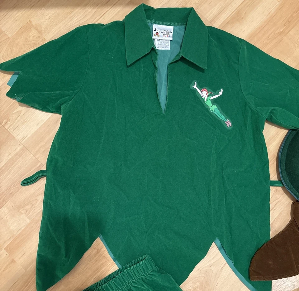 Walt Disney World Kids Peter Pan dress up outfit size L (10/12) - Image 3 of 4