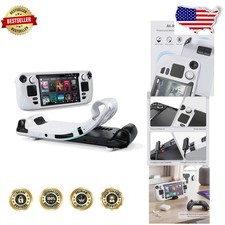 Steam Deck OLED/LCD Case - Grayish White Silicone, All-Round Protection, Enh...