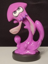 Nintendo Splatoon Amiibo Inkling Squid Mini Figure - Neon Purple - Out of Box