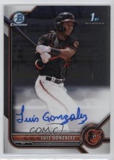 2022 Bowman Chrome Prospect Auto Luis Gonzalez #CPA-LG Auto 0i5v