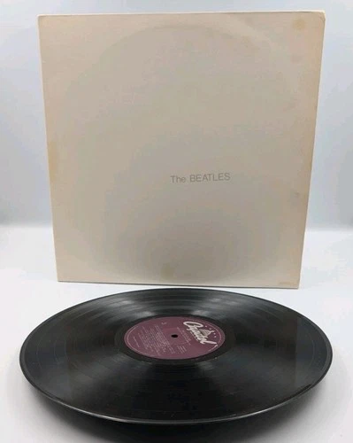 The Beatles: White Album 2LP 1980 SWBO 101 Purple Label Cinram Stereo VG