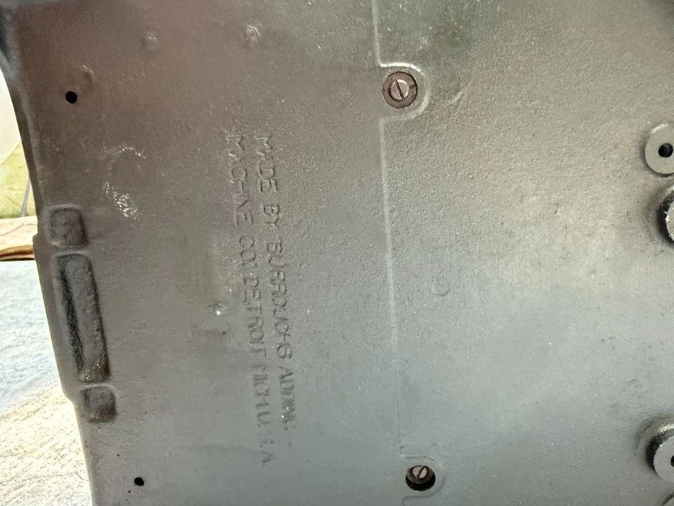 Vintage Burroughs Adding Machine - Image 4 of 4