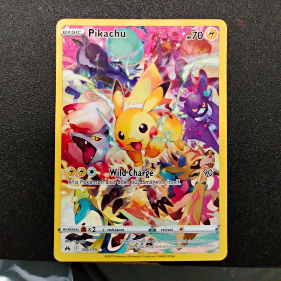 The Pokémon Company Pikachu 160/159 Crown Zenith Secret Rare Full Art Holo EN