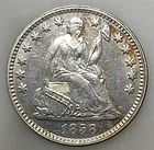1858 Seated Liberty Half Dime Gem BU