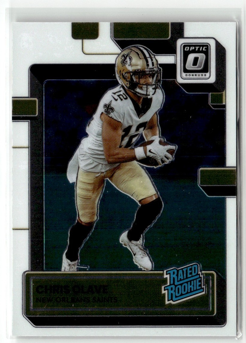 Chris Olave RC 2022 Donruss Optic Rated New Orleans Saints #209