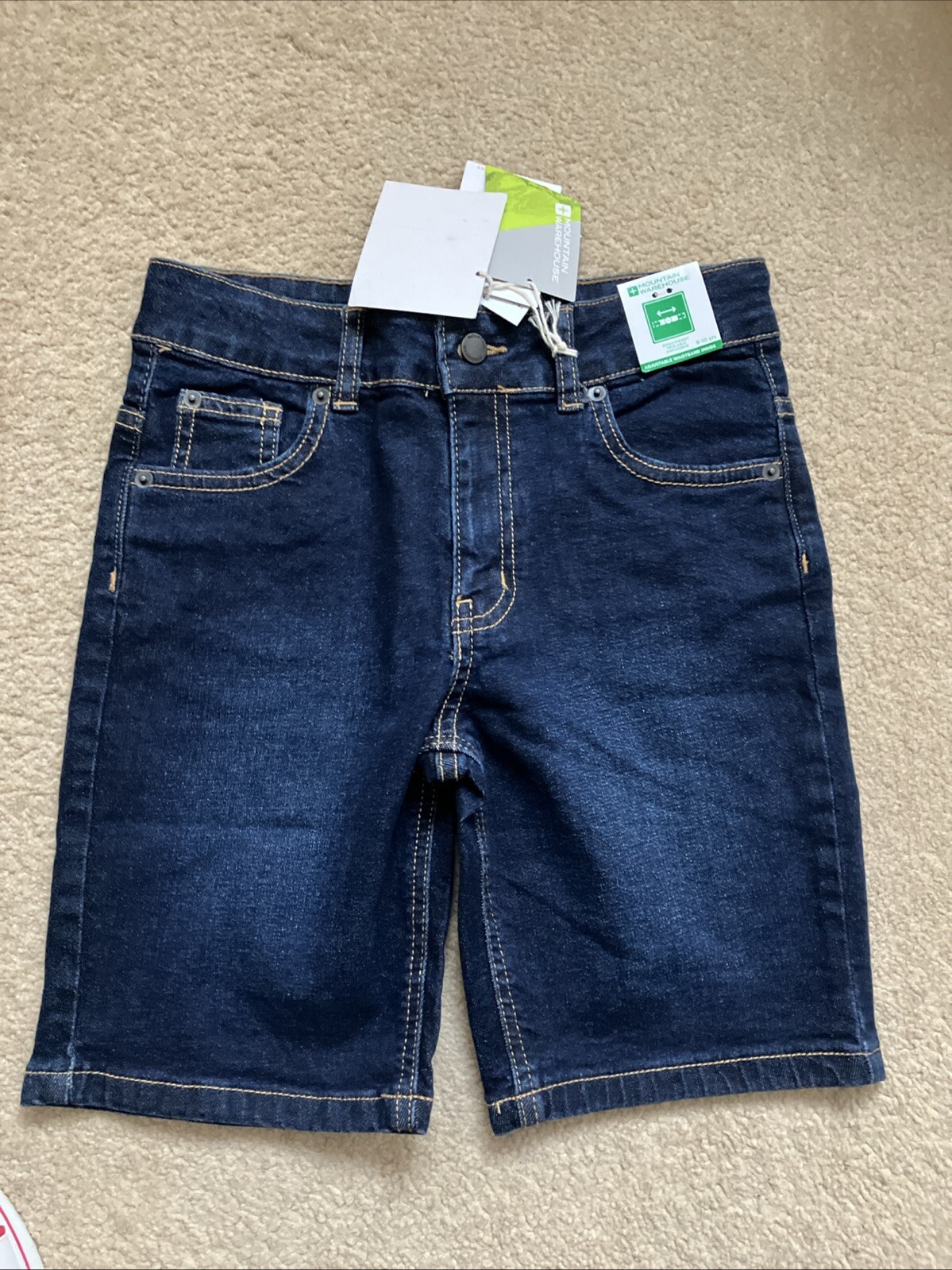 Boys! Mountain Warehouse Blue Denim Shorts Age 9-10 Years RRP £19.99 Adjustable- image 10