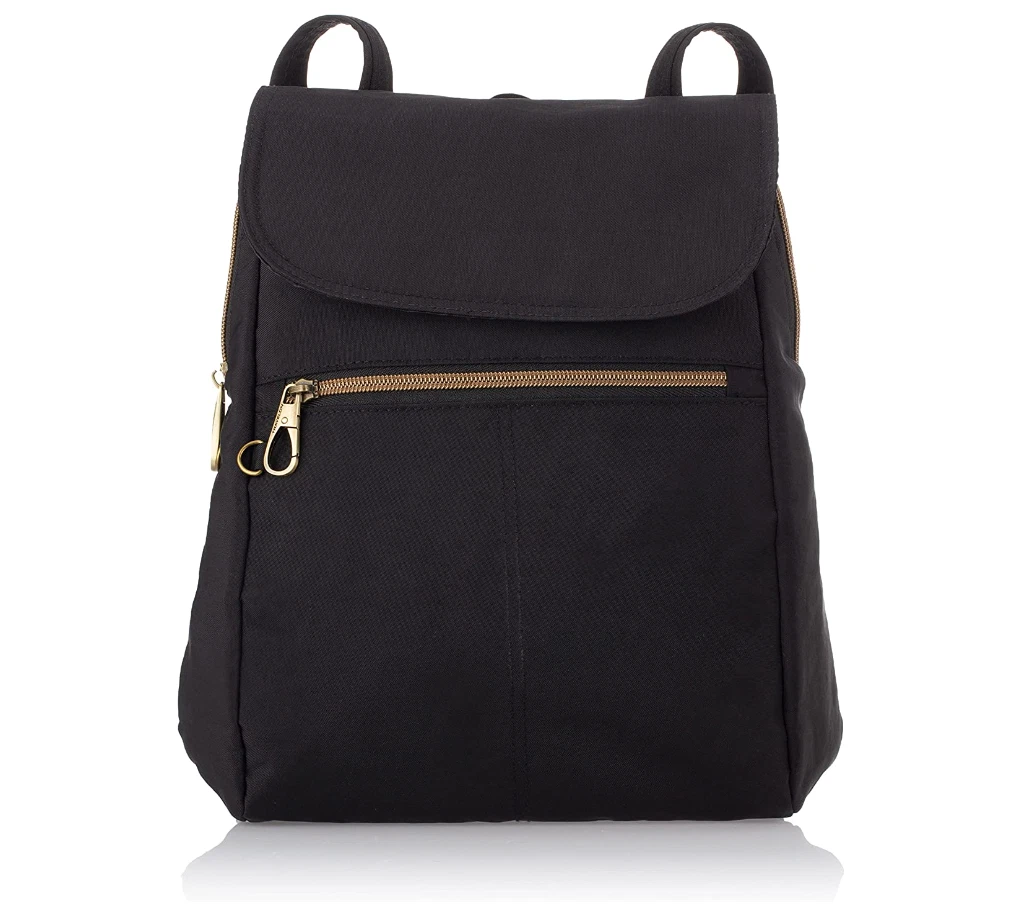 Travelon Anti theft Signature Slim Backpack Black eBay