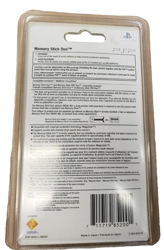 Sony PSP 32MB Memory Stick DUO Magic Gate (Official OEM) PSP-M32 New Sealed - Picture 3 of 4
