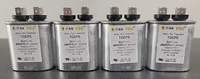 (4 Pack) Titan Pro TOCF5 Motor Run Capacitors 5MFD Oval 370/440 VAC