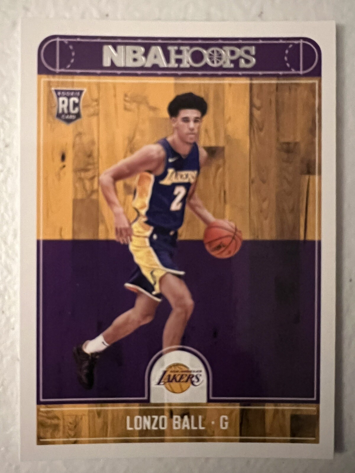 2017-18 NBA Hoops RC Lonzo Ball Los Angeles Lakers