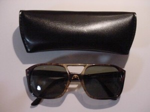 XLNT Vintage American Optical “AERIUS” Tortoise Aviator Sunglasses Ca. 1970