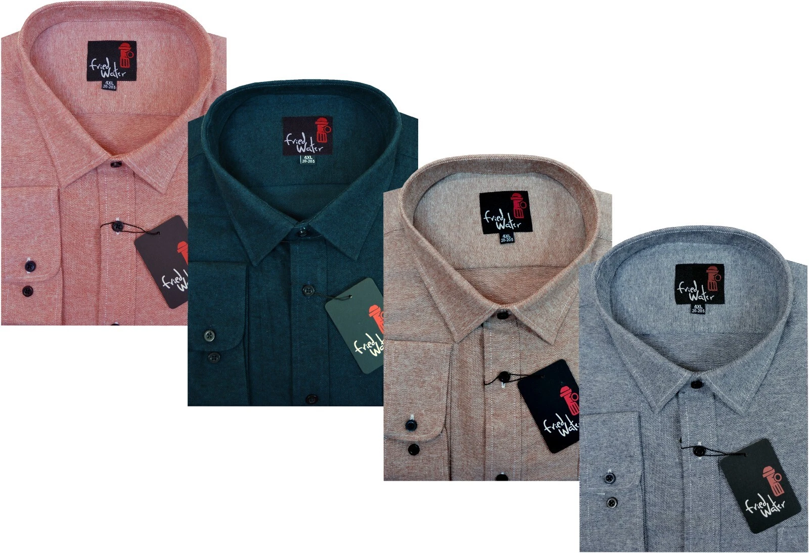 Flannel Shirt Plain Yarn Dyed Brushed Poly Cotton Long Sleeve Casual Button Up
Opens in a new window