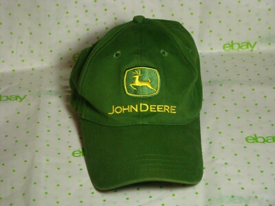 John Deere Hat Cap SVENNES CROP INSURANCE Green Curved Brim See Photos 