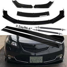 Front Bumper Lip/ Splitter Spoiler Strut Rods For Acura TL 2008-2014
