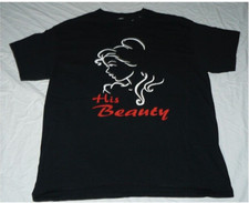 Disney Beauty and the Beast 'His Beauty' Unisex T-Shirt, sz L-XL , GUC