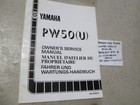  Yamaha 1988 PW50U Y ZINGER OWNER'S SERVICE MANUAL 36E-28199-81