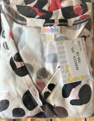 LulaRoe Rebecca Long Sleeve Blouse New with Tags 3XL