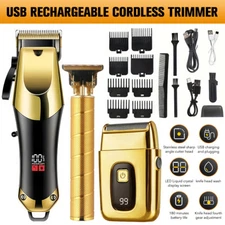 Professional Hair Clippers Barber Clippers and Trimmer Set Cordless Hair Clipper
