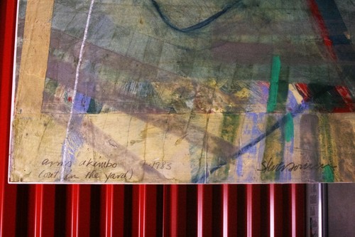 Steven Sorman - Arms Akimbo "Out In The Yard" mixed media collage - Picture 2 of 4