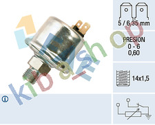 OIL PRESSURE SENSOR 06BAR 2 PIN BLACK FITS RENAULT 5 08-14 0172-1285