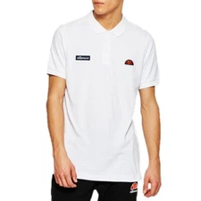 Ellesse Men's Shirt Montura Polo White logo Size Medium NWT